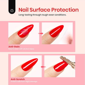 Beetles Blooming Gel helps seal color and reduce chipping on nails