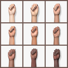 Beetles Brown Gel Nail Polish: acabado brillo suave para uñas elegantes.