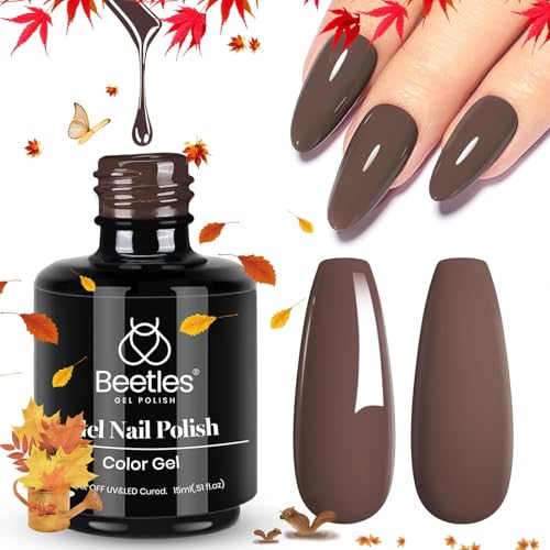 Beetles Brown Gel Nail Polish: regalo perfecto para amantes de uñas.