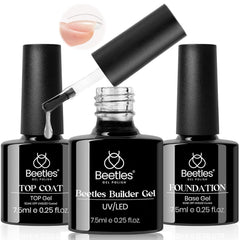 Beetles Builder Gel facilita la aplicación para uñas definidas y limpias.
