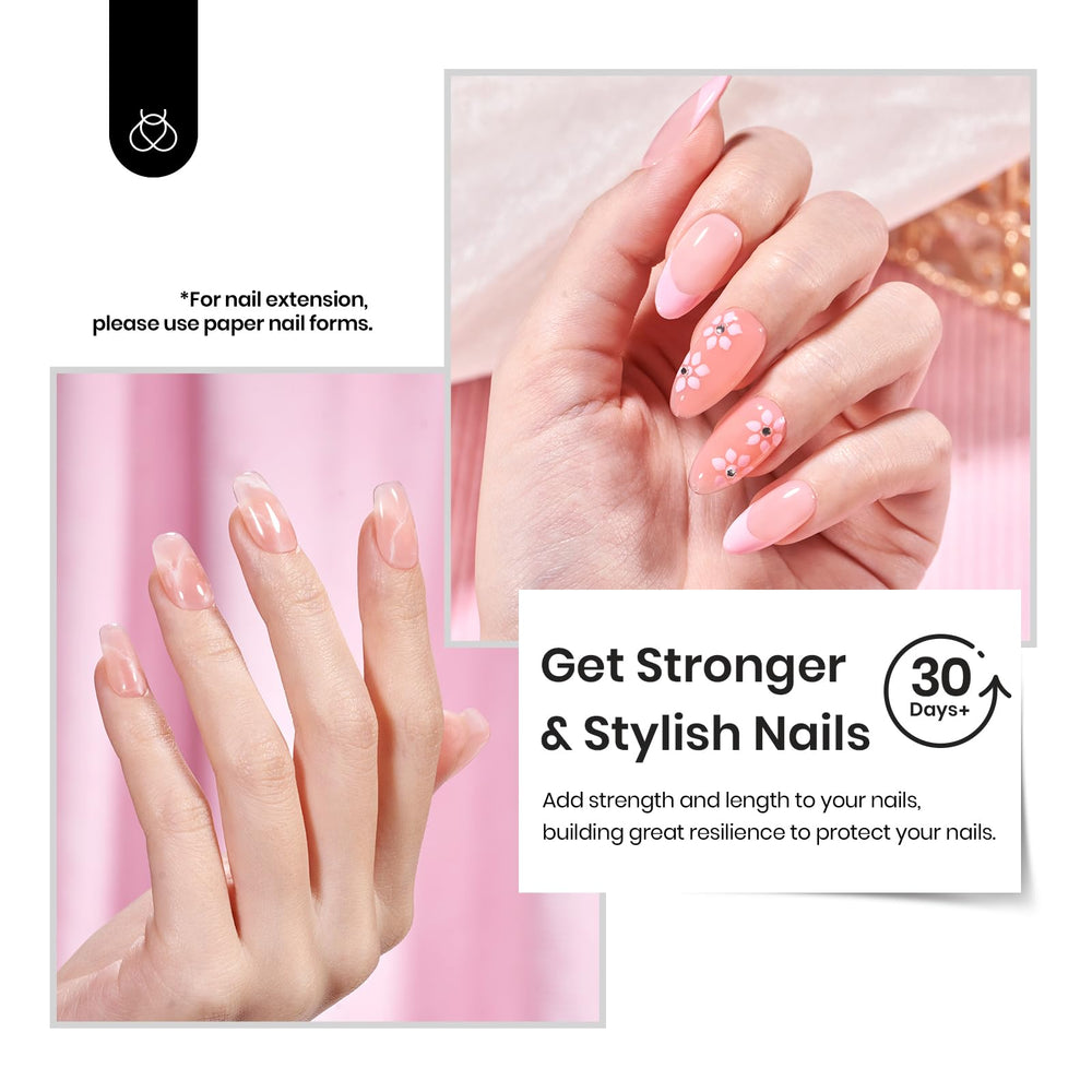Beetles Builder Gel duradero para uñas fuertes y ligeras.
