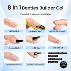 Beetles Builder Gel: extensión de uñas para un acabado natural.