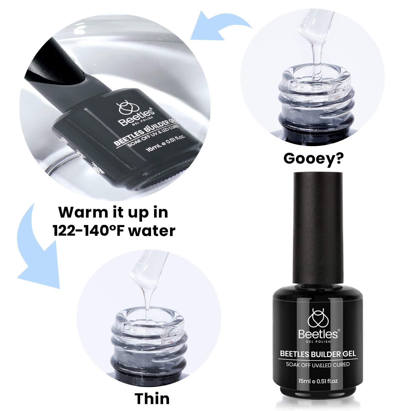 Beetles Builder Gel, seguridad y cuidado durante la manicura