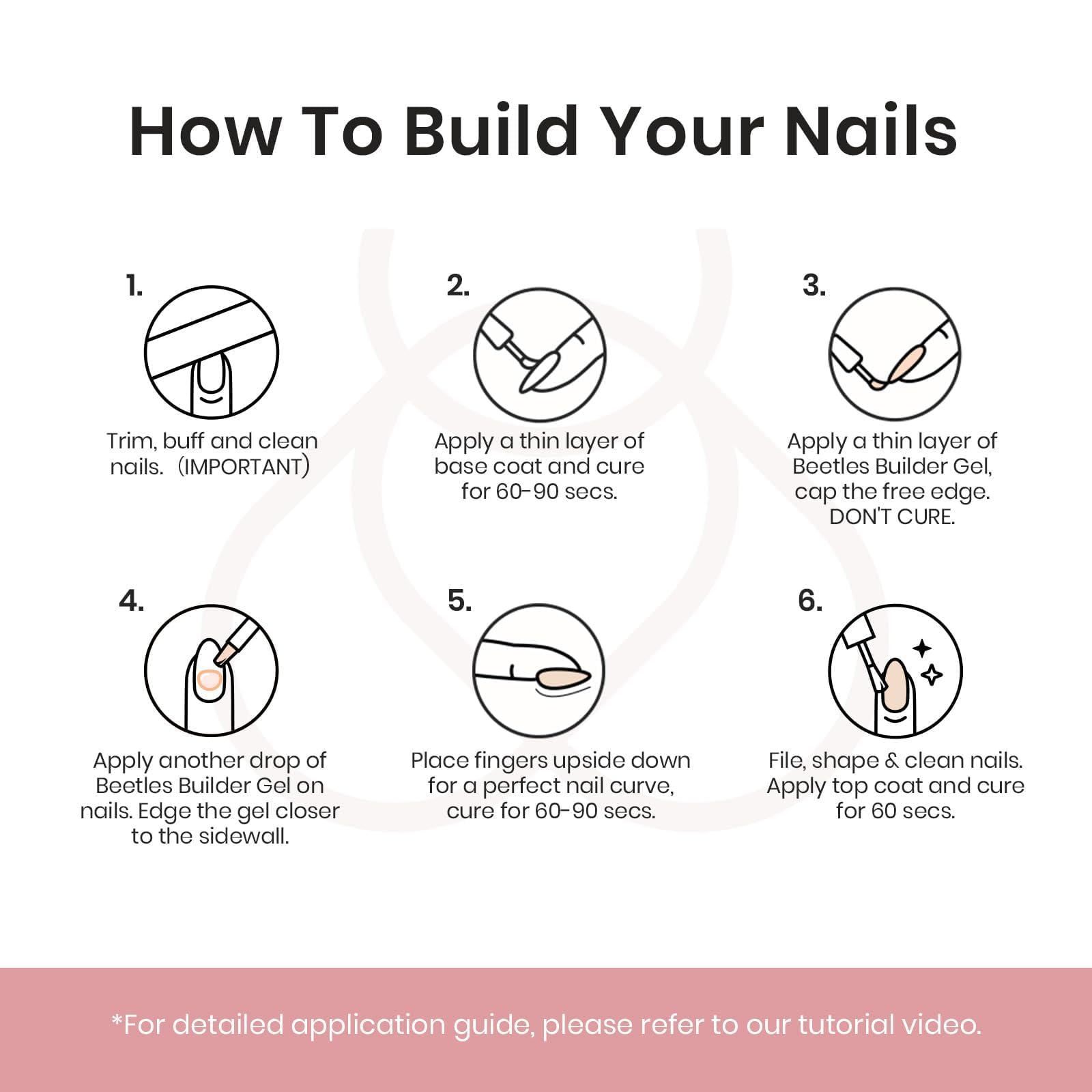 Beetles Builder Gel, tacto ligero y acabado natural para uñas resistentes