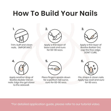 Beetles Builder Gel, tacto ligero y acabado natural para uñas resistentes