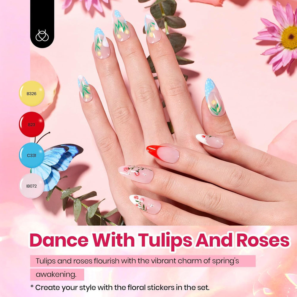 Calcomanías florales para diseños únicos con Beetles