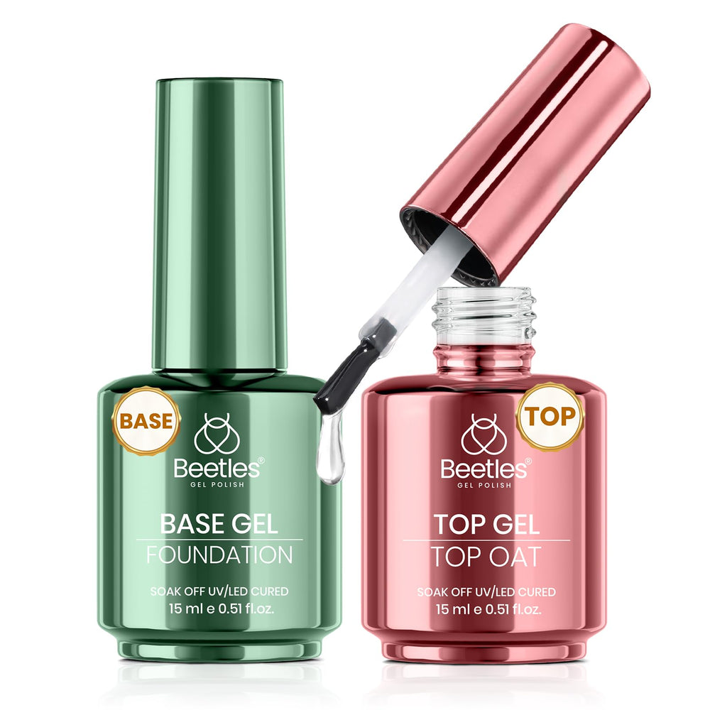 Beetles Capa Base 15 ml: base adhesiva para manicura duradera.