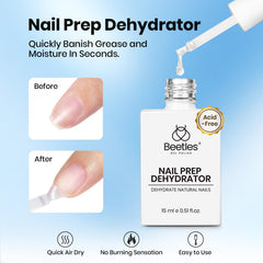 Beetles capa base gel mejora adherencia para acabado liso.