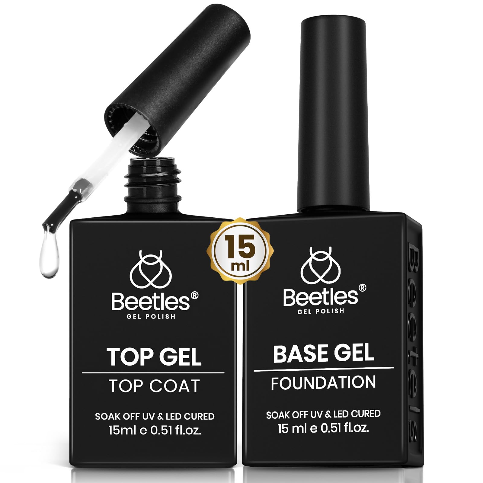 Beetles Capa Base sin limpieza para acabado suave y duradero.