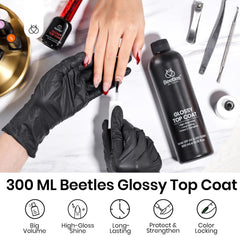 Beetles Capa Superior Aplicación Fácil para gel, compatibilidad de uso.