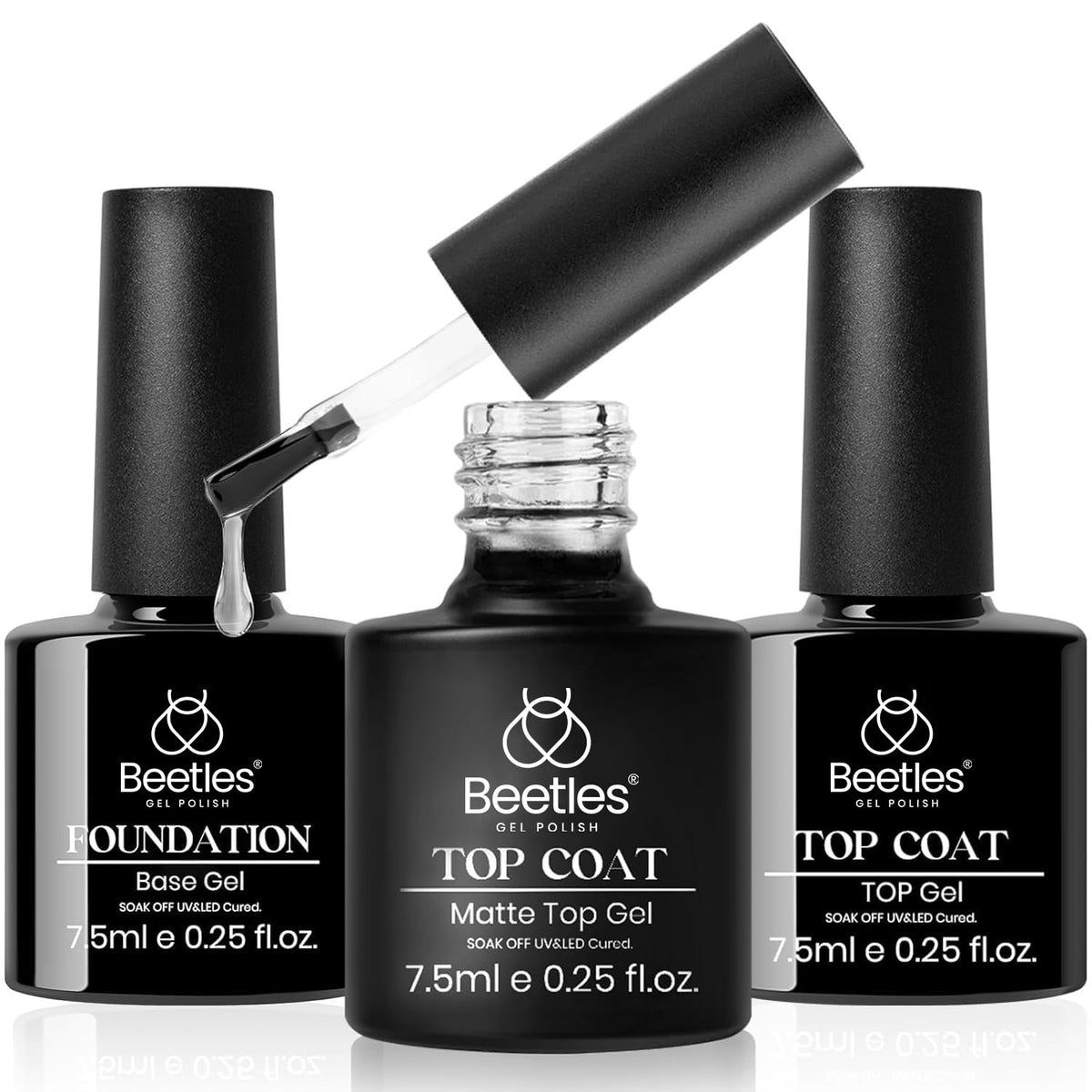 Beetles capa superior mate, acabado suave y elegante.