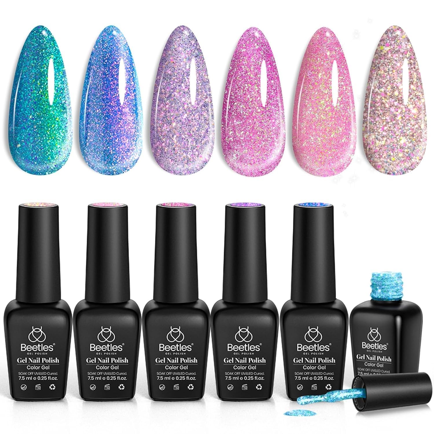 Beetles Esmalte en gel: seis colores para crear estilos cambiantes en las uñas.