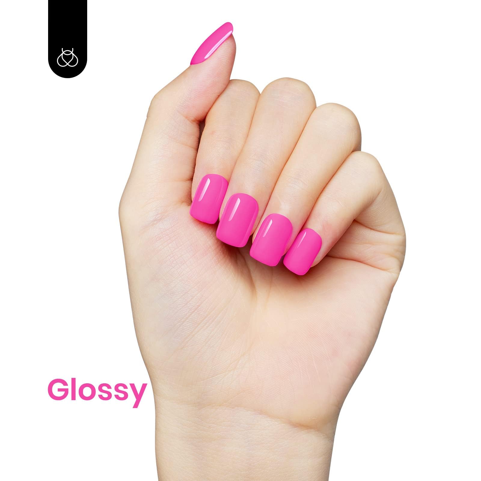 Beetles gel rosa Cosmos Bouquet, cobertura satinada para un look suave.