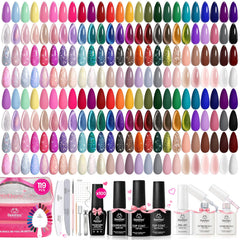 Beetles Gel Polish, colección de 100 colores para uñas brillantes y duraderas.