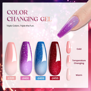 Beetles: colores verde, nude, rosa y purpurina para estilos variados.