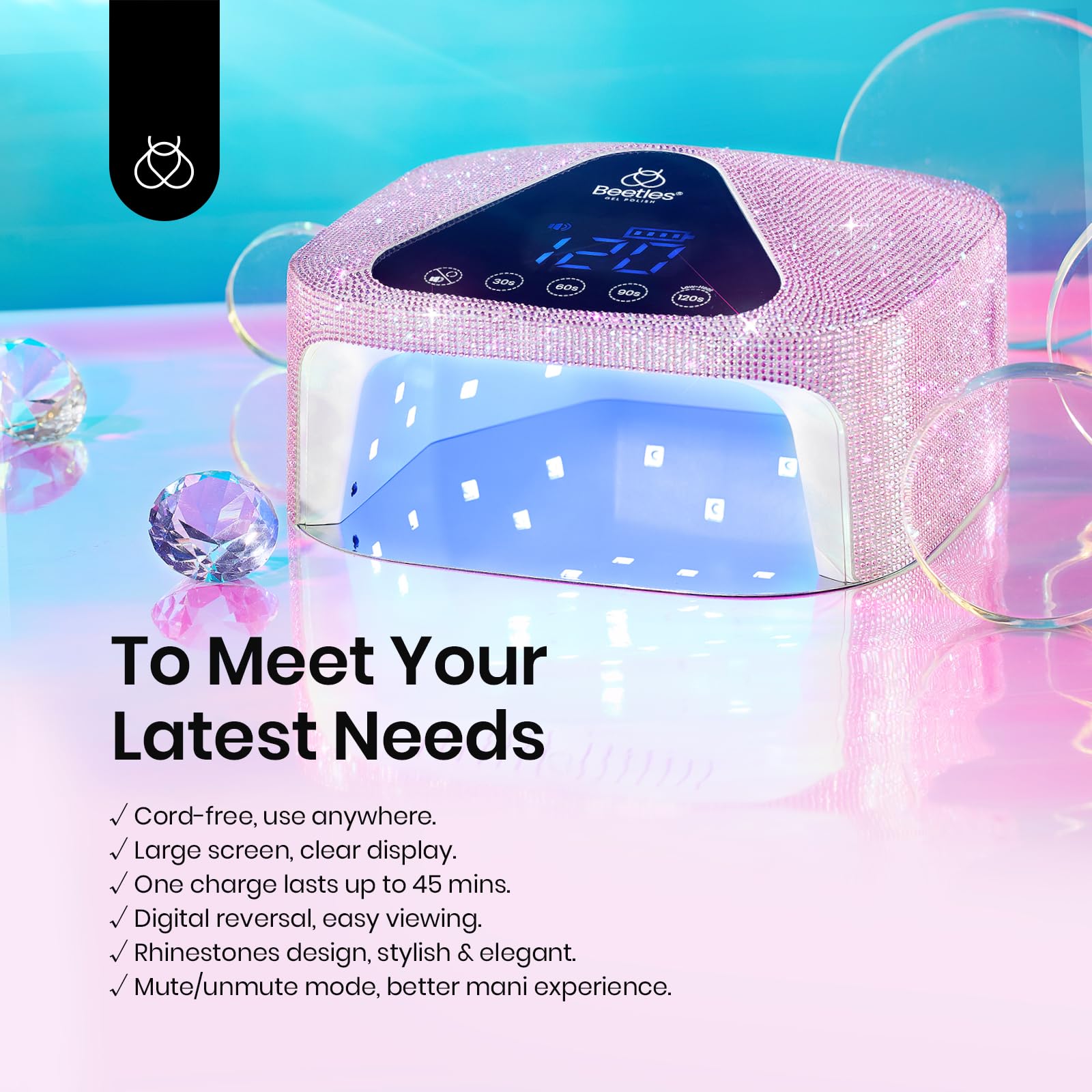 Beetles cuatro modos y temporizador para curado personalizado