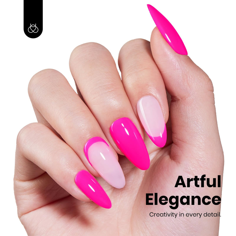 Beetles gel rosa, duración de hasta 28 días.