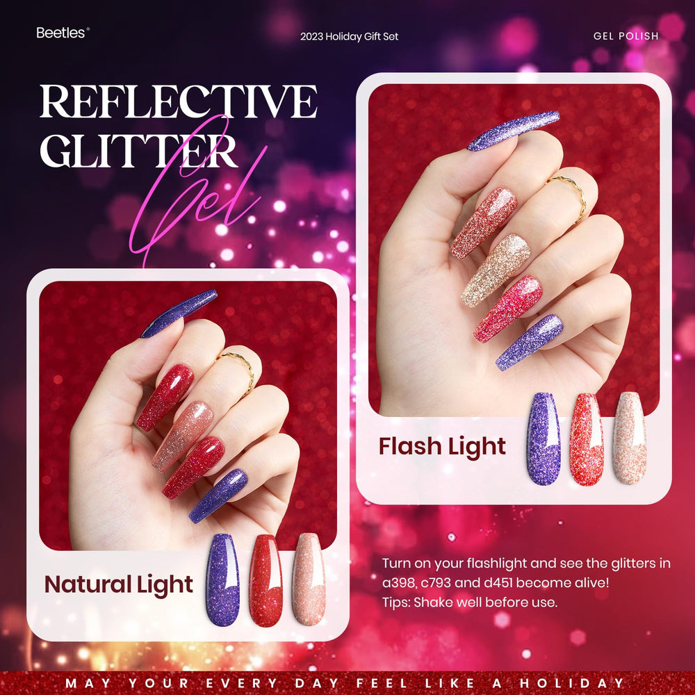 Beetles: curado con una lámpara de luz ultravioleta para manicuras duraderas.
