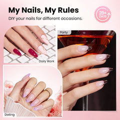 Beetles Curve-EX 16-tallas, ajuste personalizado para diferentes formas de uñas