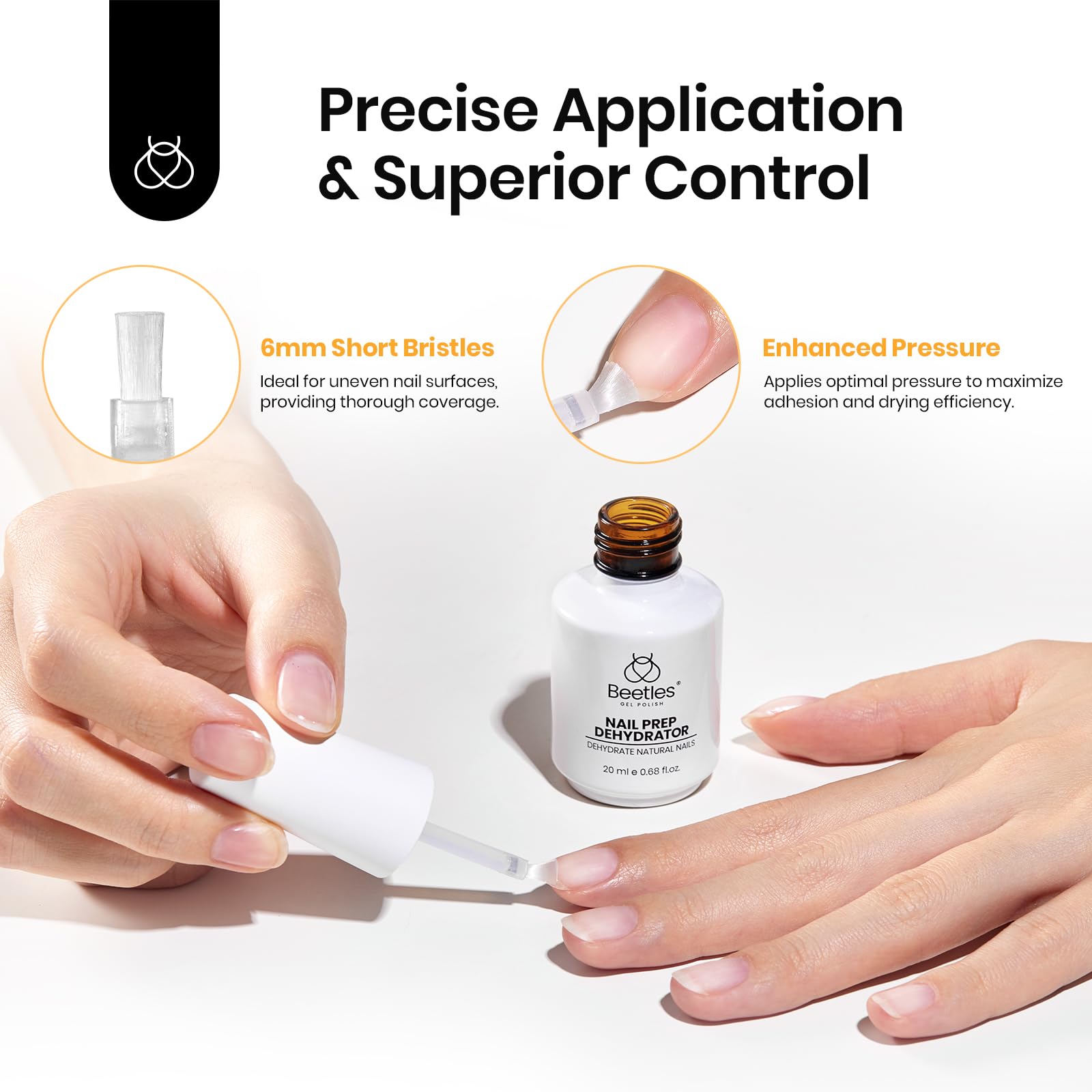 Beetles Deshidratador, gran capacidad 20 ml, ideal para manicuras diarias.