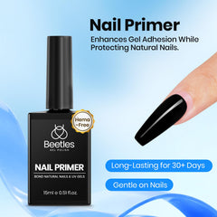 Beetles deshidratador uñas prepara superficie para mejor fijación.