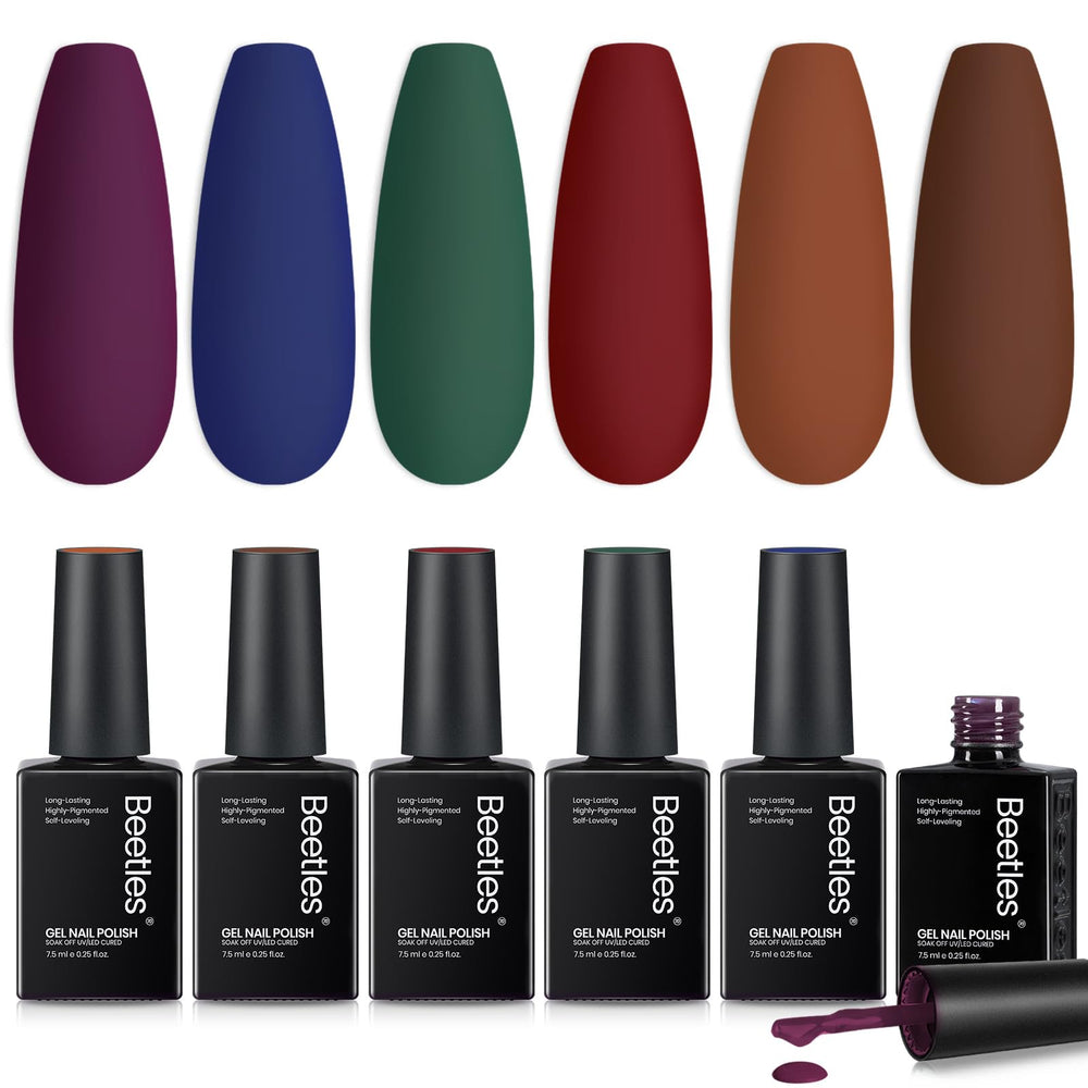 Beetles Gel Polish Twilight Marrón Oscuro: brillo y cobertura uniforme