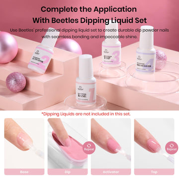 Beetles Dip Powder gift-set image suggests thoughtful present for nail lovers.