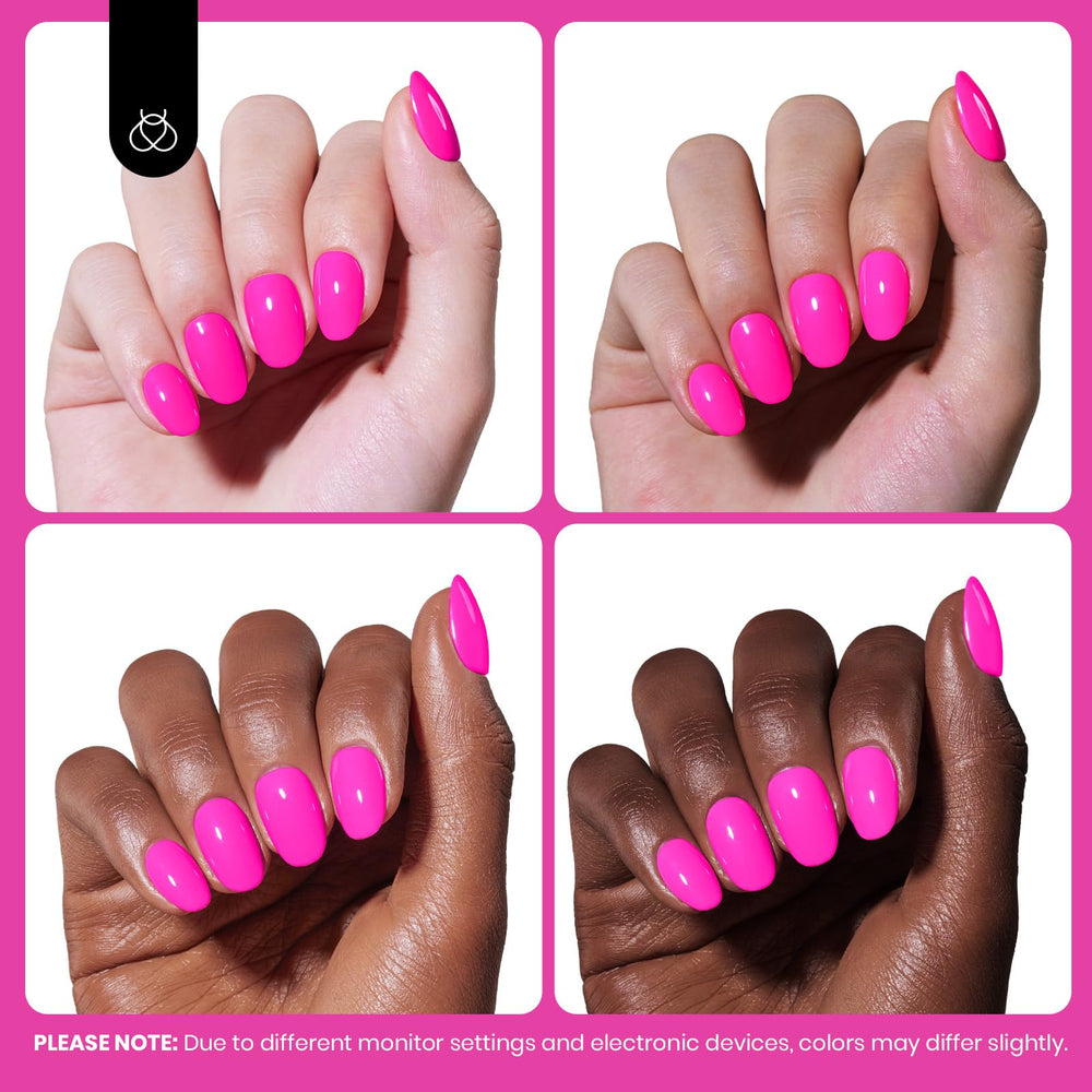 Beetles gel rosa, retirada suave por remojo sin dañar la uña natural.