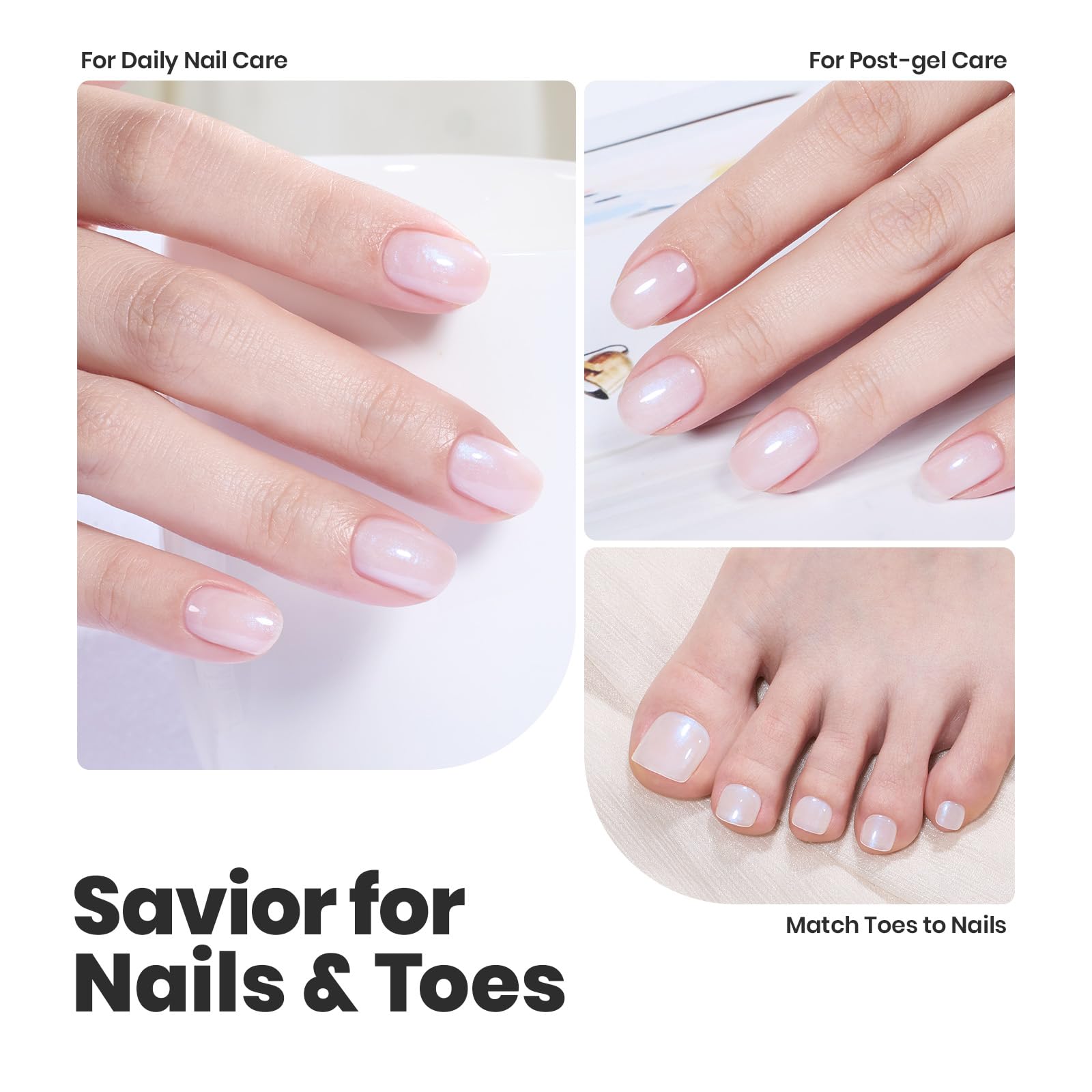 Beetles Esmalte Blanco uso diario para uñas con look pulido.