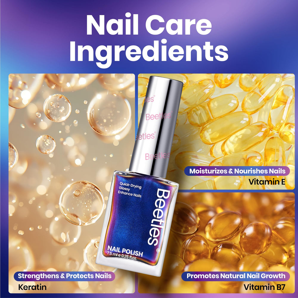 Beetles Gel Polish cromo camaleon Ember, ideal para looks otoñales