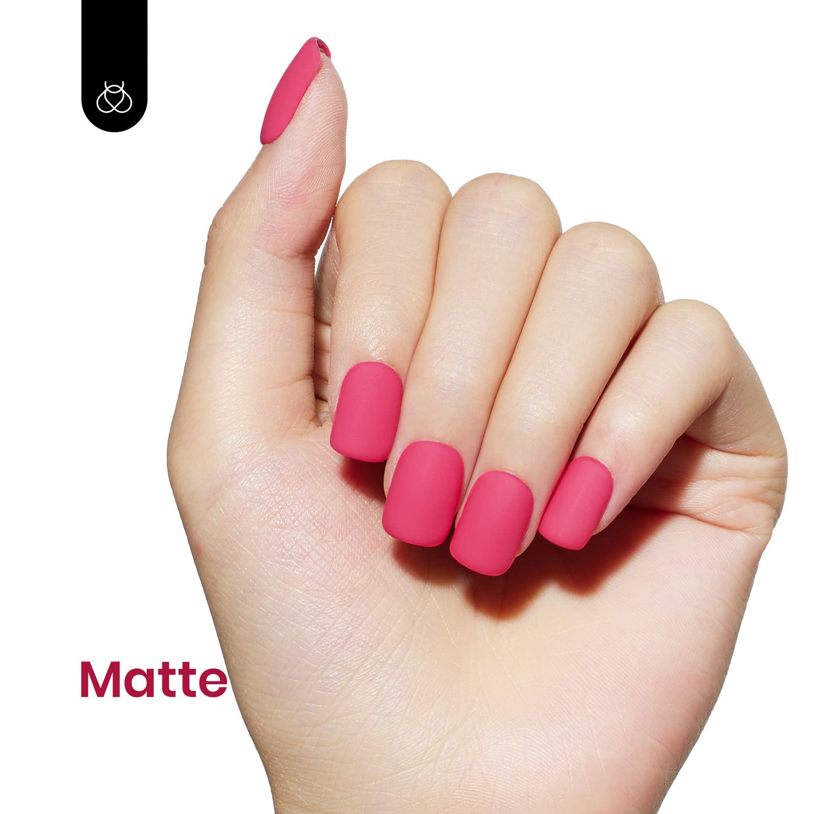 Beetles Esmalte en Gel Rosa Fucsia brillo natural y ligero