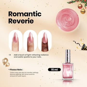 Beetles esmalte en gel con efecto remolino perlado rosa