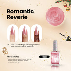 Beetles esmalte en gel con efecto remolino perlado rosa
