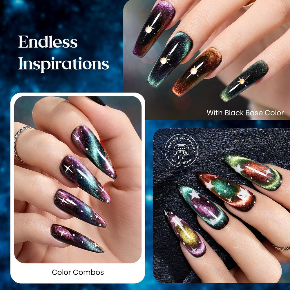 Beetles Esmalte en Gel ojo-gato efecto camaleón cambia con la luz