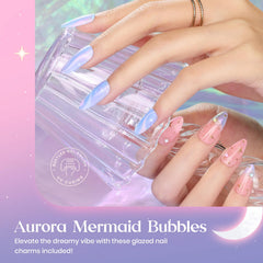 Beetles esmalte gel: acento burbuja para un acabado distintivo.