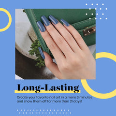Beetles Gel Esmalte, acabado brillante en tono azul
