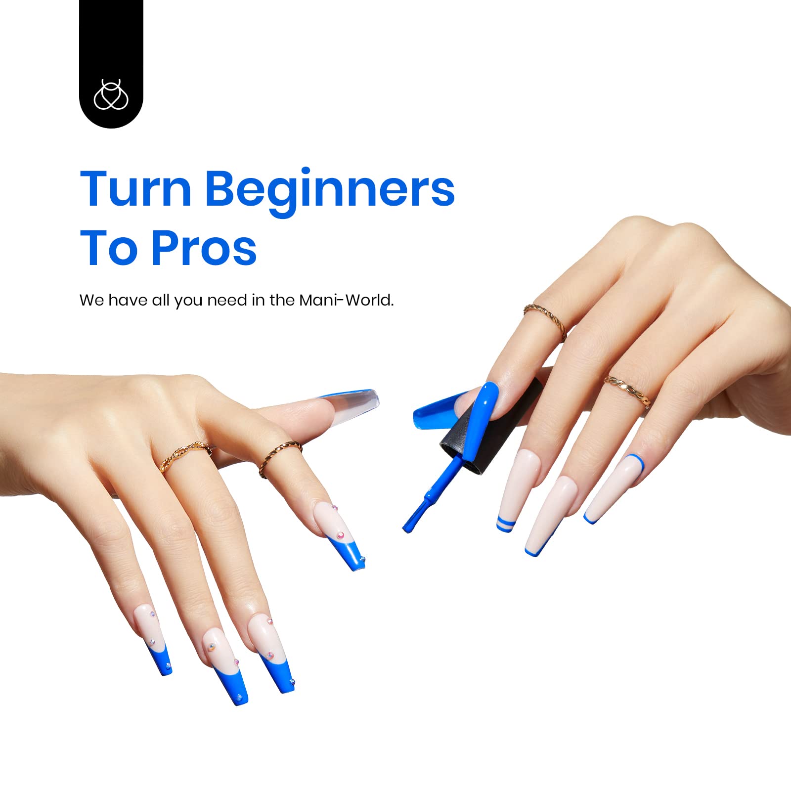 Beetles Gel Polish Azul, caja-regalo lista para sorprender