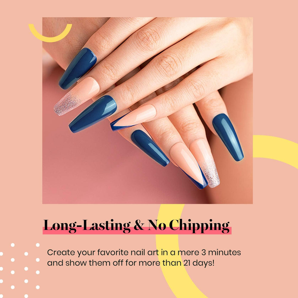 Beetles Esmalte Gel Azul Verdoso, aplicación con pincel para manicura duradera