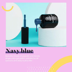 Beetles Esmalte Gel Azul Verdoso, curado rápido bajo lámpara LED y acabado brillante