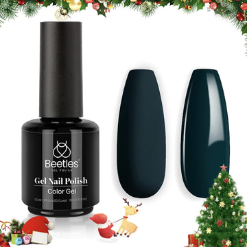 Beetles Esmalte Gel Azul Verdoso, presentación lista para regalo
