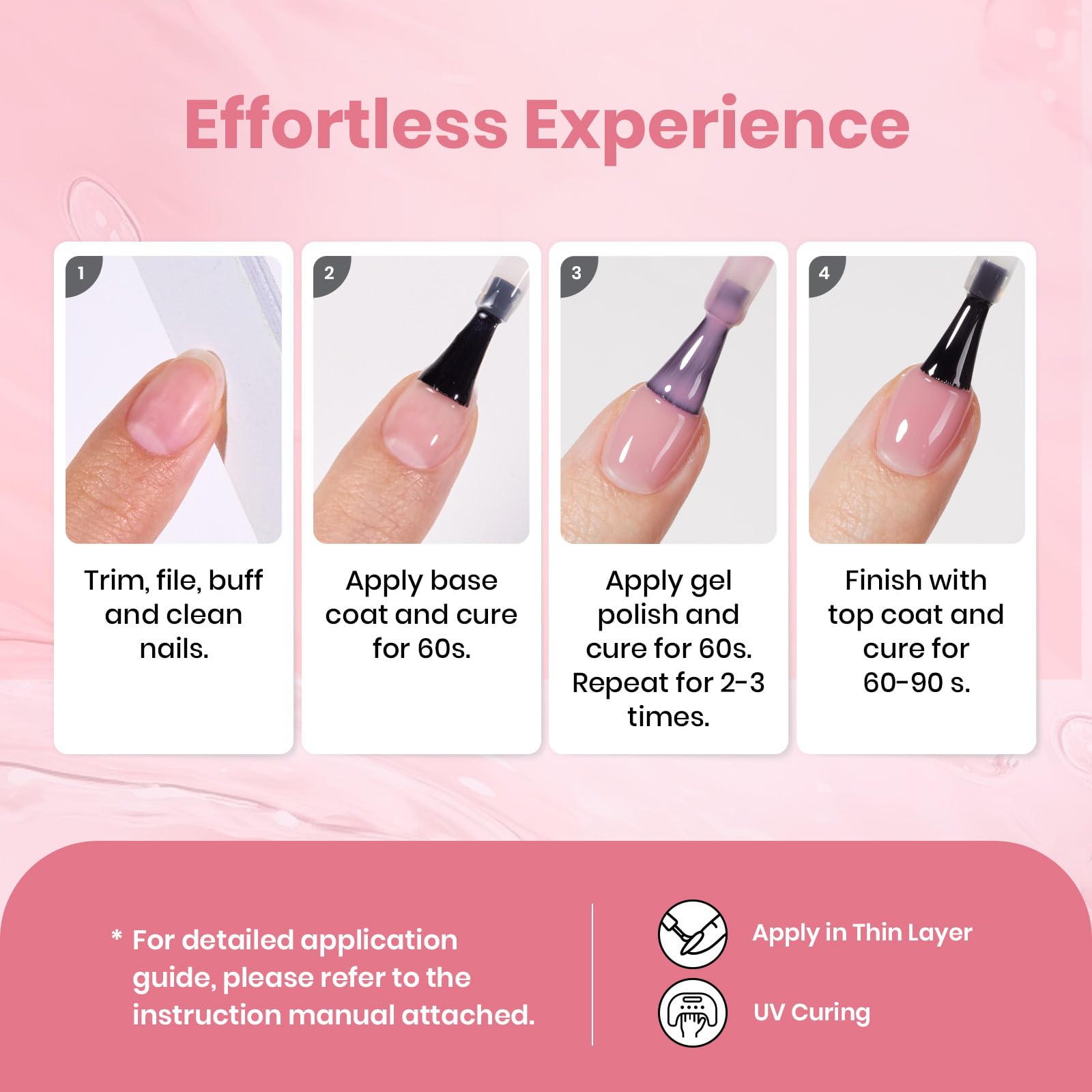 Beetles requiere base y top coat no incluidos para mayor cobertura