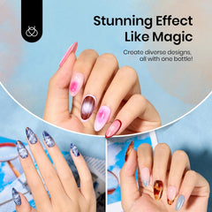 Beetles Blooming piedra natural: aspecto piedra natural en uñas.