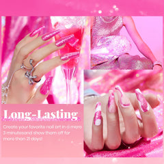 Beetles esmalte gel brillo diamante, efecto reflejo con profundidad.