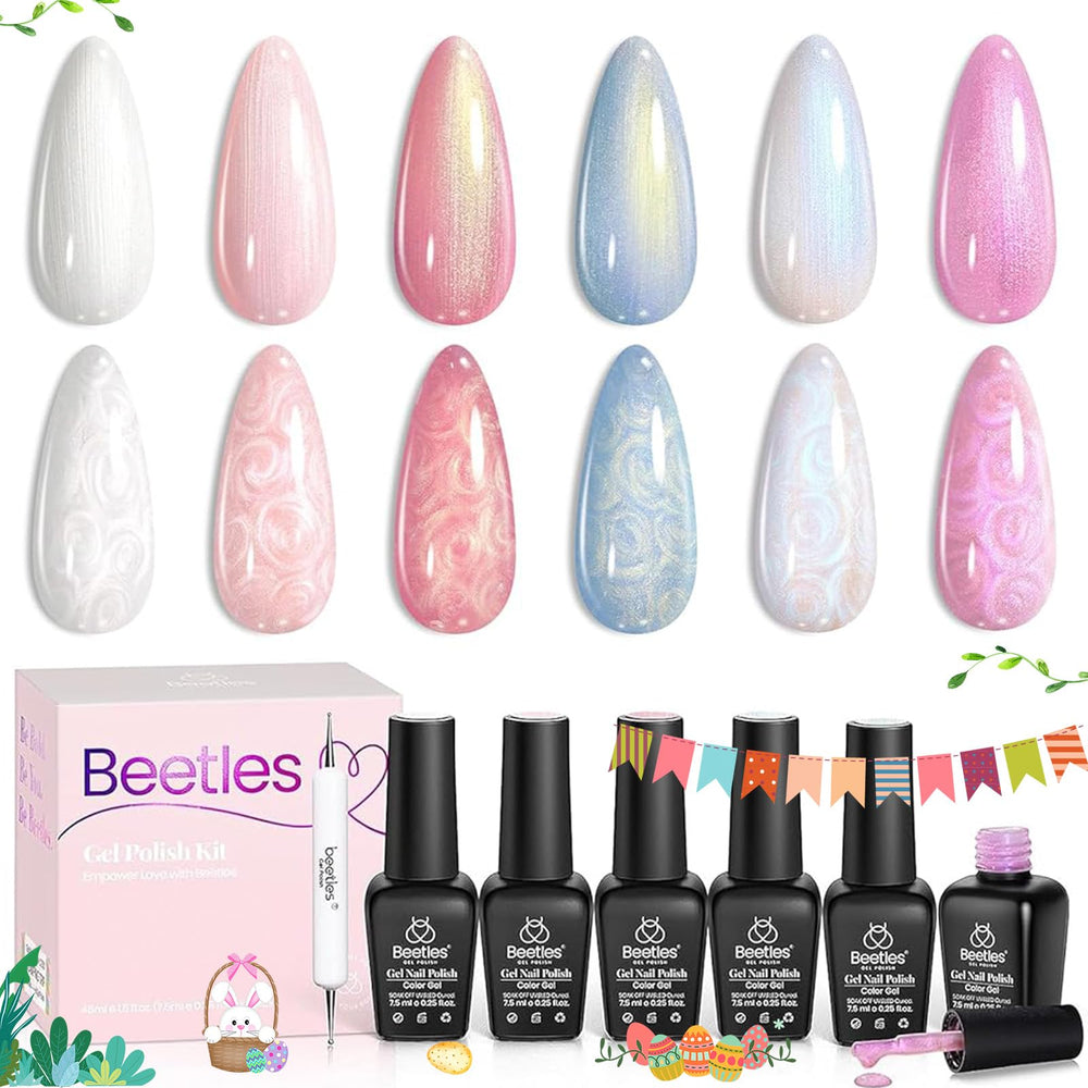 Beetles Pearl Gel cura con UV/LED, brillo y duración optimizados.