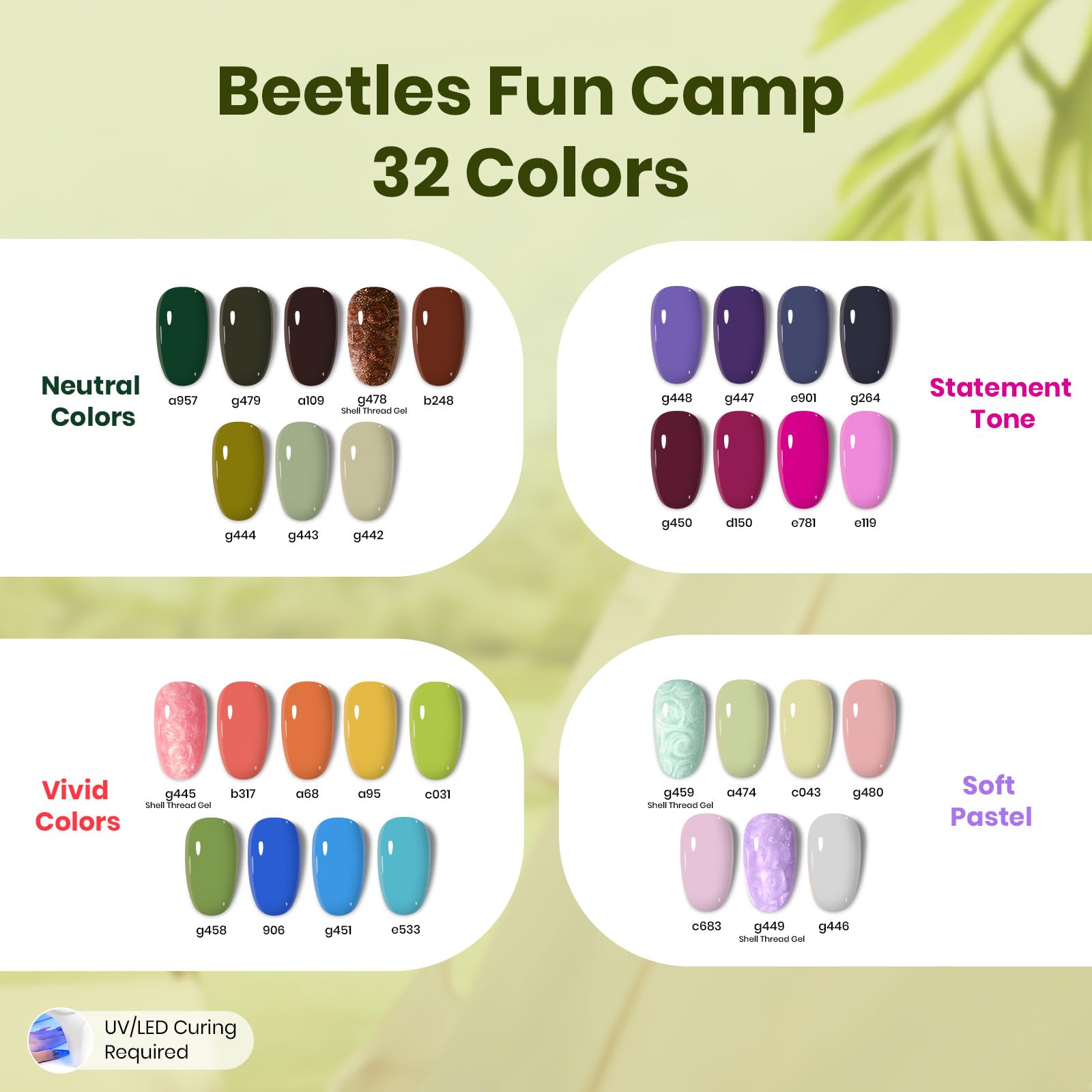 Beetles Gel Polish esmalte gel durable para semanas sin descamado