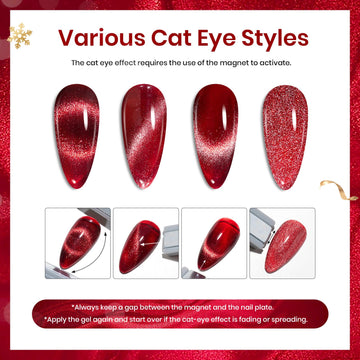 Beetles es esmalte gel con efecto ojo de gato en verde para un toque único.