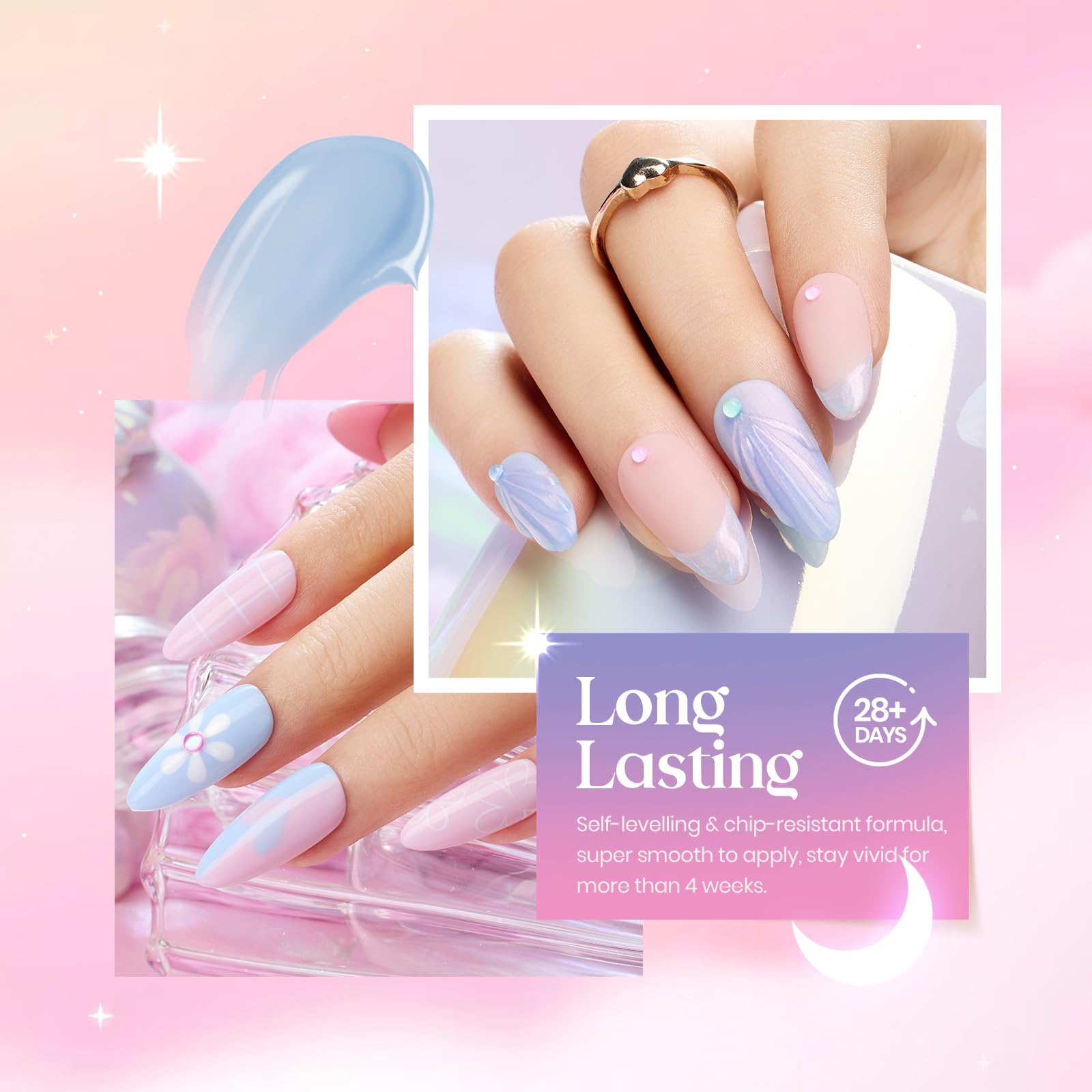 Beetles gel perlado: efecto perla suave para uñas elegantes.