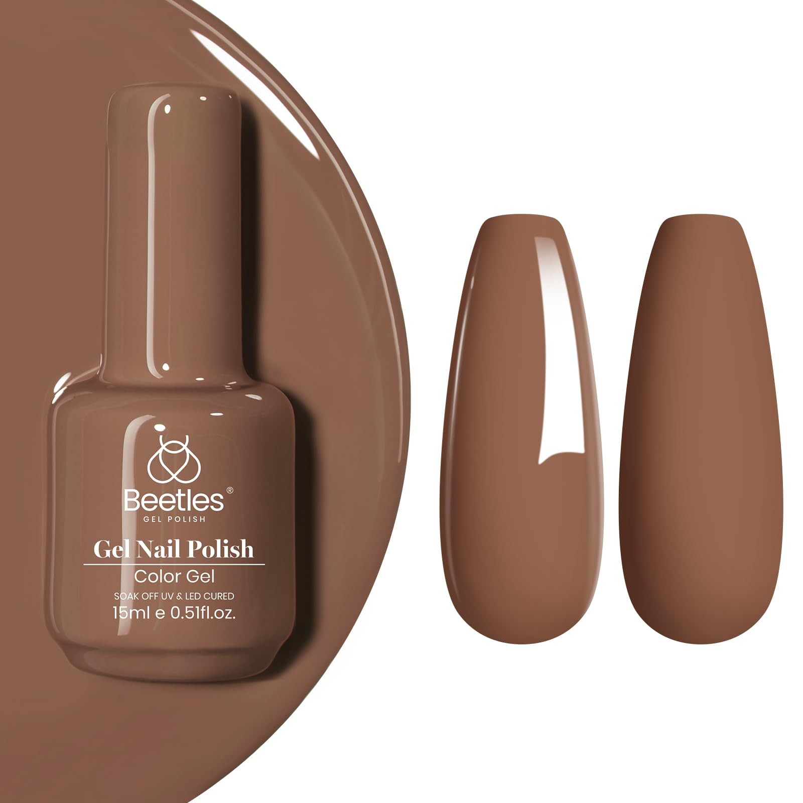 Beetles gel marrón, notas de instrucciones para uso correcto