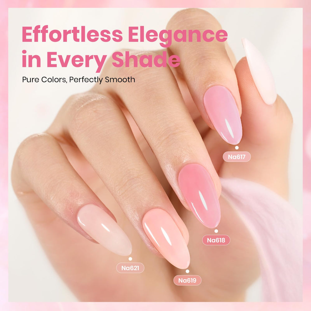 Beetles Esmalte gel nude rosa: aplicación en uñas con brillo duradero.