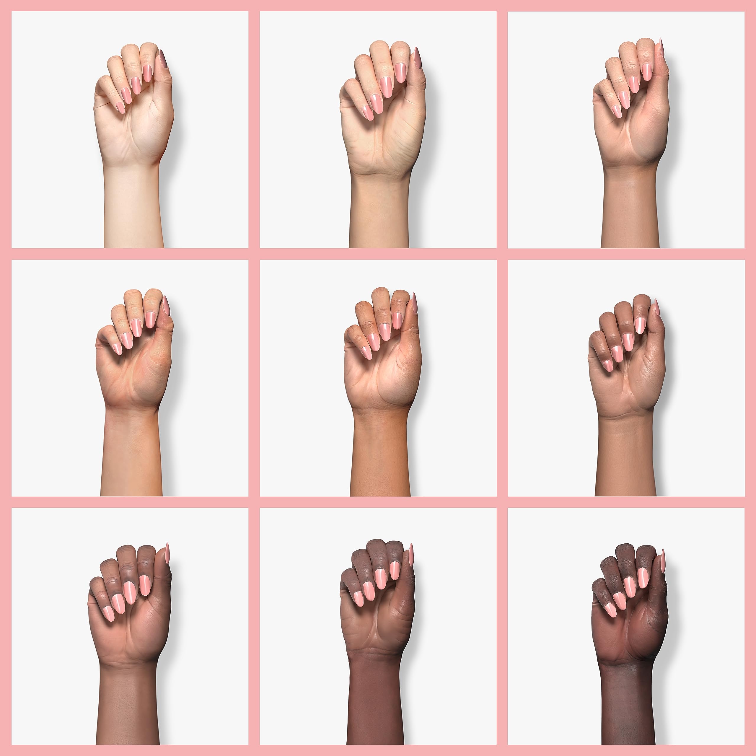 Beetles Esmalte gel nude rosado, consistencia sedosa para uñas